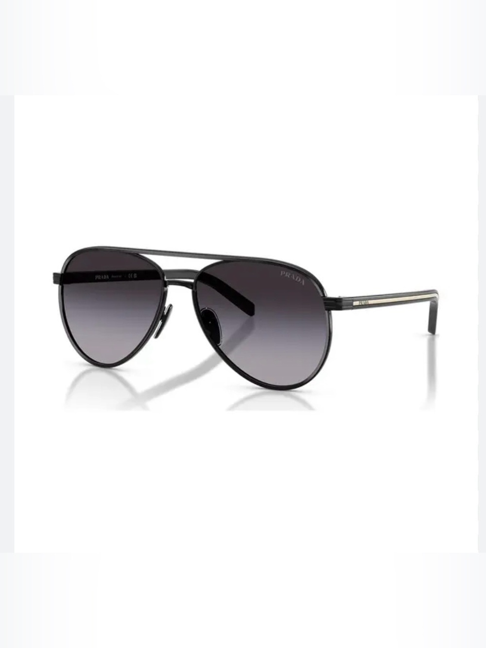 Prada Black Aviator / Pilot Sunglasses PR B57S